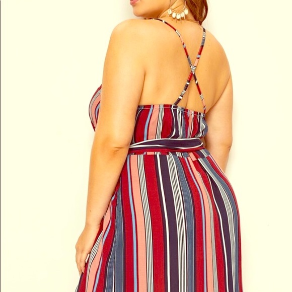 SHEIN Striped Cami Style Dress - Picture 2 of 2